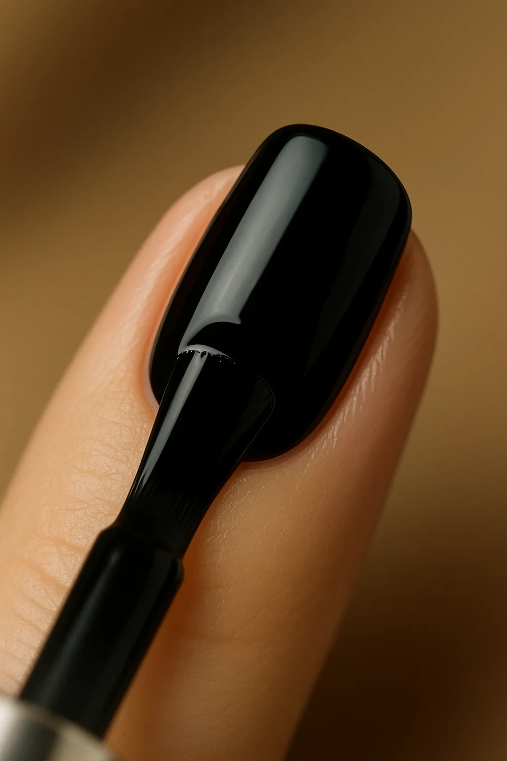 Step 2 – Apply black gel base coat for chrome depth