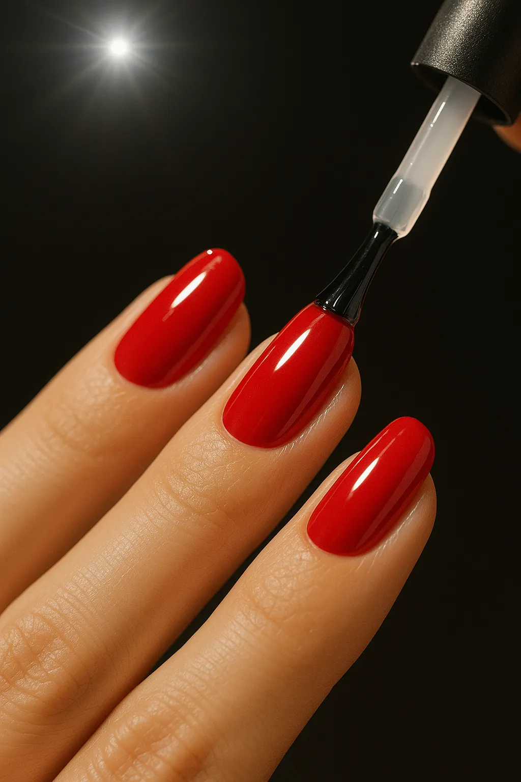 Step 4 – Apply no-wipe top coat before chrome powder